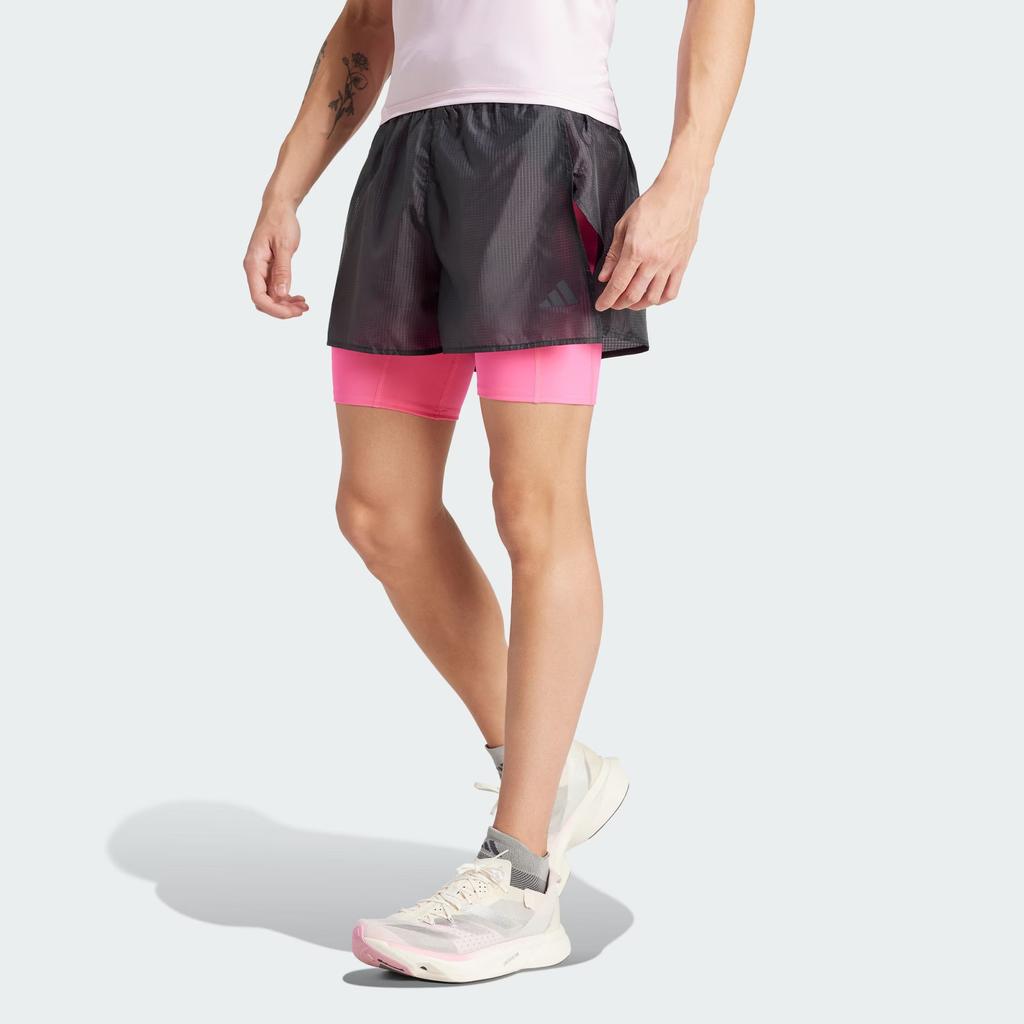 Adidas Tokyo Running 2-In-1 Shorts Men Shorts Black IP3555