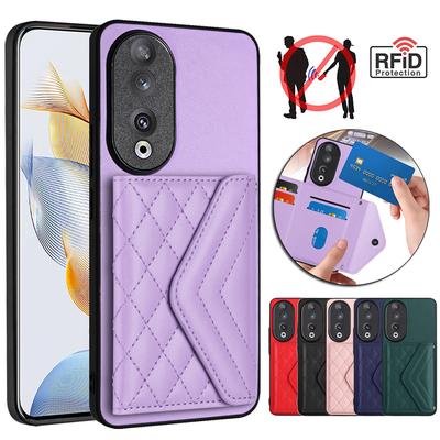 Prabangus CC stiliaus kelių kortelių lizdai Piniginės odinis dėklas, galinis dangtelis, skirtas Huawei Honor 90 X6A X7A X8A X9A X50i