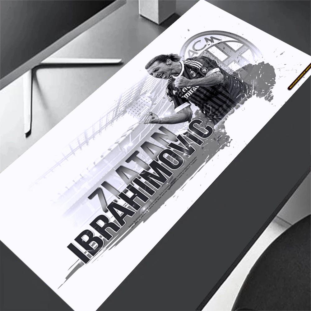 Ac Milan Soccer Star Gaming Mouse Pad Keyboard Mat Ultra-Long Desk Mat Non-Slip Rubber Bottom Office and Gaming Desk Decoration
