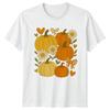 Fall Pumpkin Floral TShirt Autumn Thanksgiving Gift For Him And Her