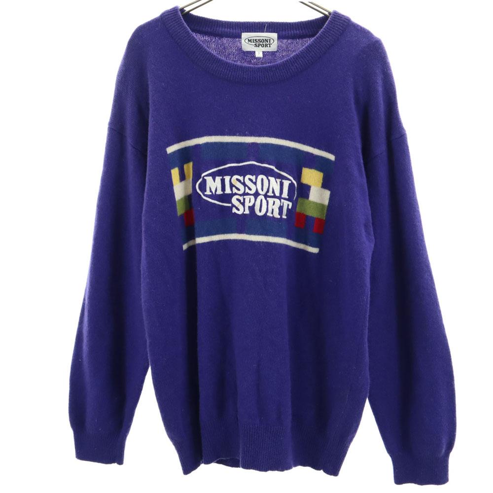 

MISSONI SPORT Свитер с длинным рукавом 2 фиолетовый трикотаж Мужской Б/У