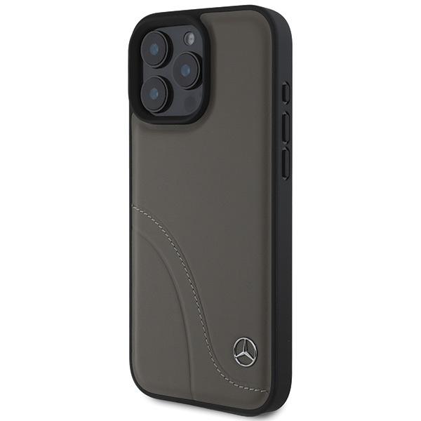 Mercedes Mehcp16X23Rbcsb Iphone 16 Promax 6.9 Brązowy/Brown Hardcase Mb Curved Stitches Leather