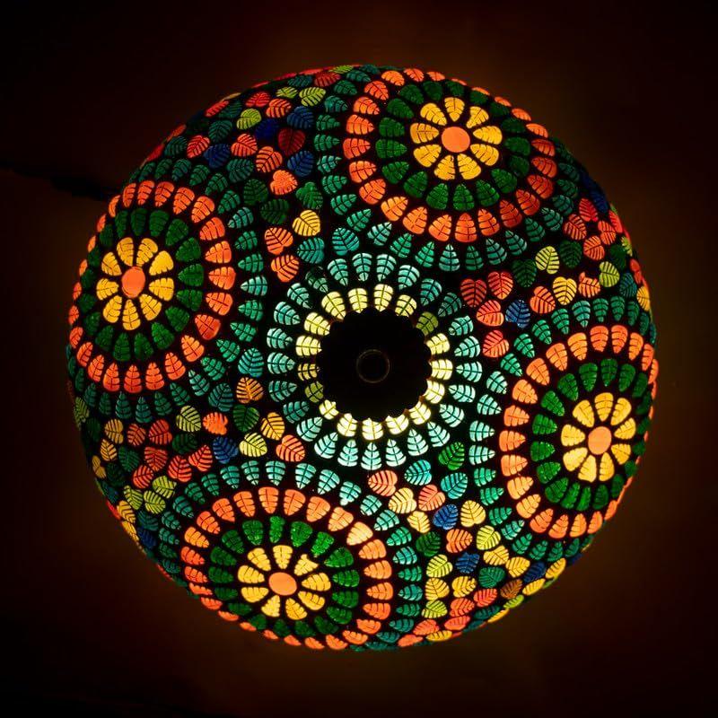 Multicolor Handcrafted Decorative Glass Mosaic Table Lamp for Home Décor