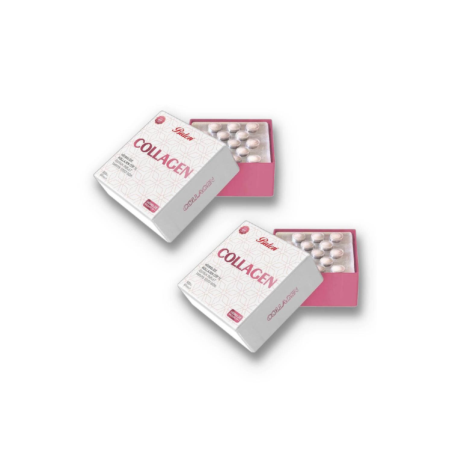 

Collagen Collagen Hydrolyzed Type 1 800 Mg 60 Tablets X 2 Pieces