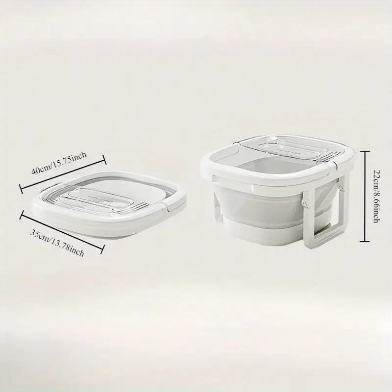Portable Foldable Foot Soak Tub - Odorless, Battery-Free Massage Basin For Relaxing Spa Experience