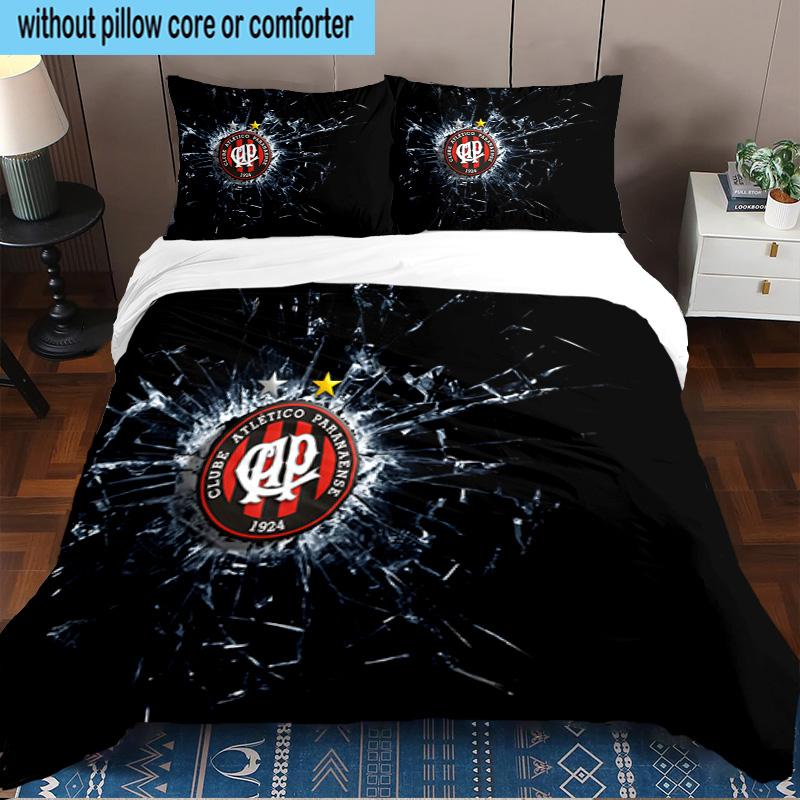 Atletico Paranaense Crest 3PCS Bedding set,Ideal for1pc Duvet Cover And 2pcs Pillowcases Perfect for Christmas gift,Ideal for Bedroom, Dormitory