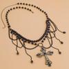 Women's Dark Style Crystal Tassel Iron Chain Body Jewelry
