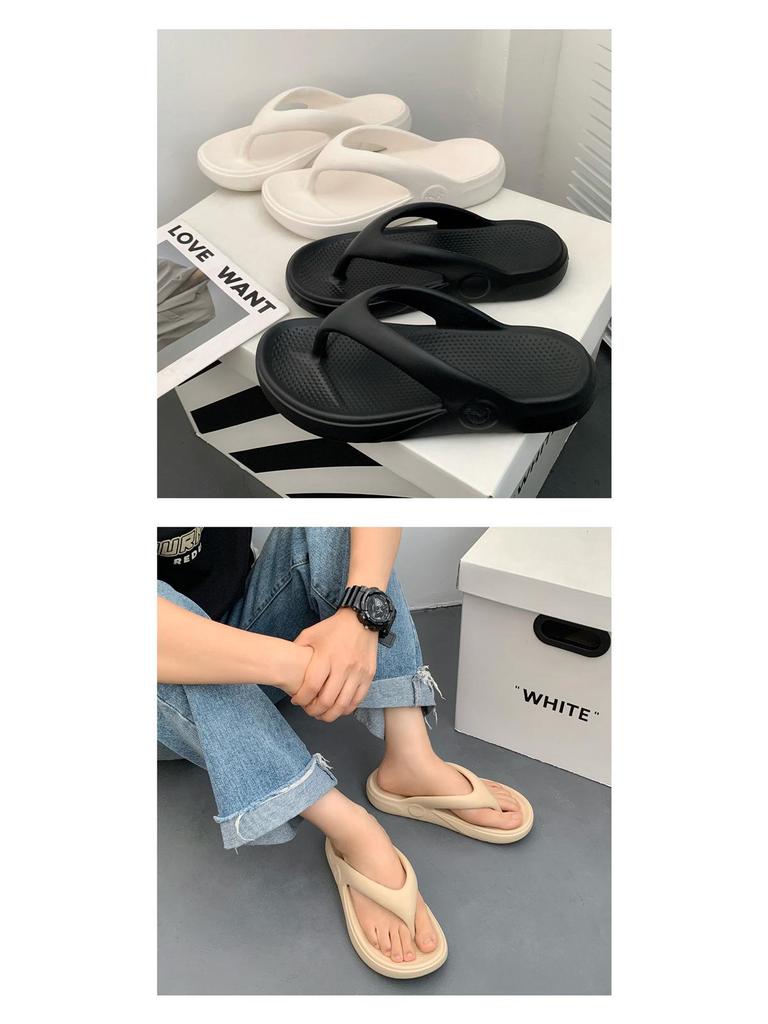 2025 Men's Plus Size Non-Slip EVA Flip-Flops: Odor-Resistant Casual Sandals for Beach, Indoor/Outdoor Wear