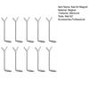 10Pcs Cat Eyes Nail Magnet Gel Nail Polish Love Heat Cat Eyes Y-shaped Wire Guide Home Salon Women Cat Eyes Magnetic Nail Art Manicure Tools