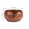 Wood Wooden Yarn Bowl Round Shape Crochet Yarn Bowl Durable Handmade Yarn Bowl  For Knitting