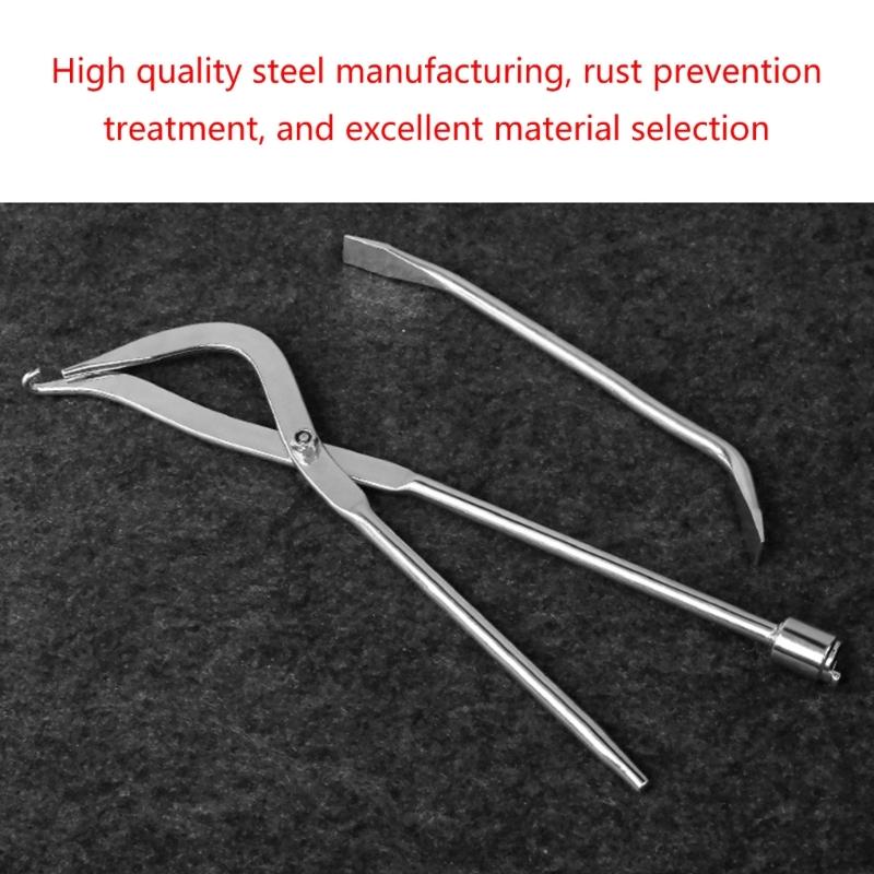 Car Vehicle Drum Brake Line Shoe Return Spring Repair Car Remover Installer Workshop Tools Plier Tool Multifunctional