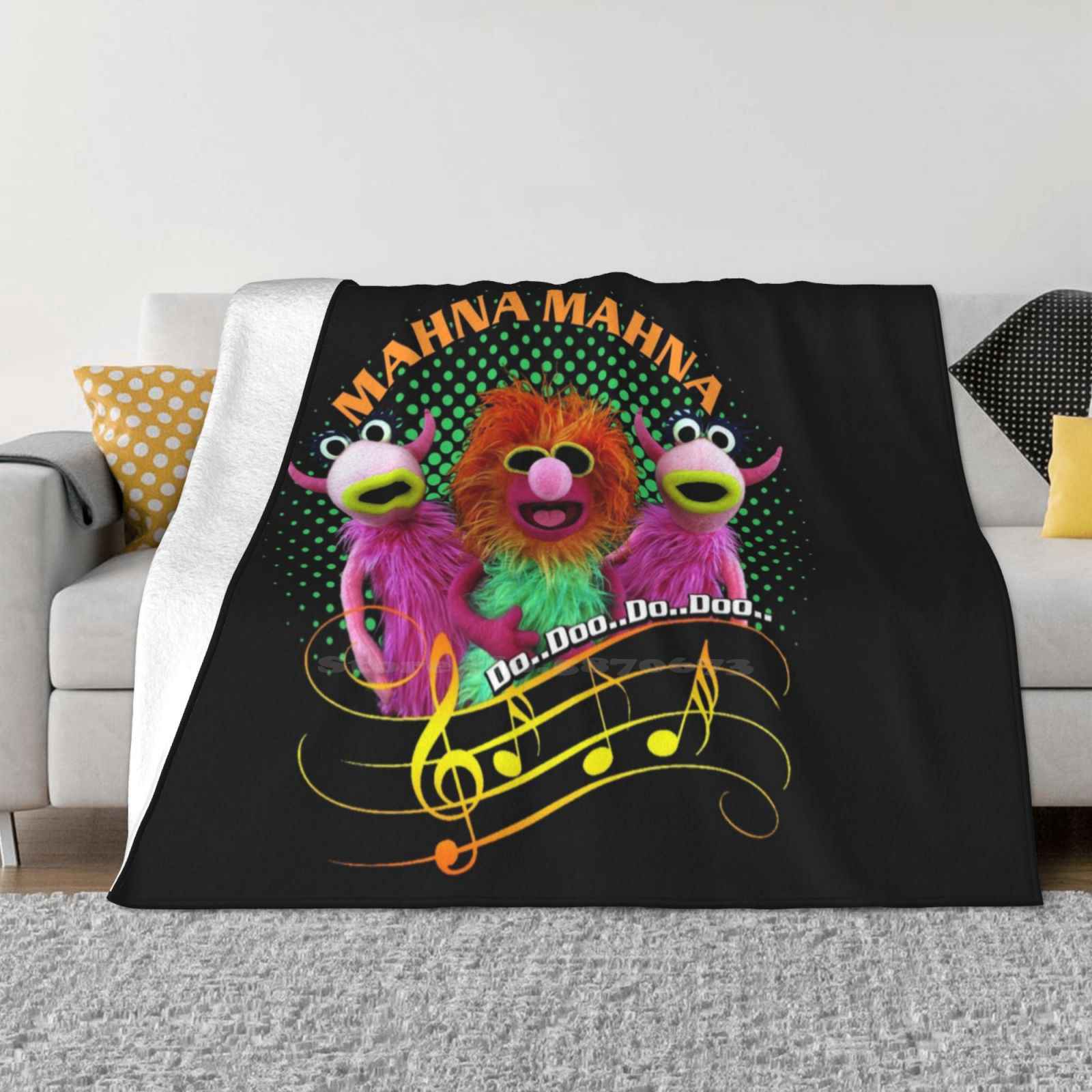 Mahna Mahna Mupet Show Gifts New Selling Custom Print Flannel Soft Blanket I Do Doo Doot Doo Do Mahna Mahna Song Funny Jim 30x40in