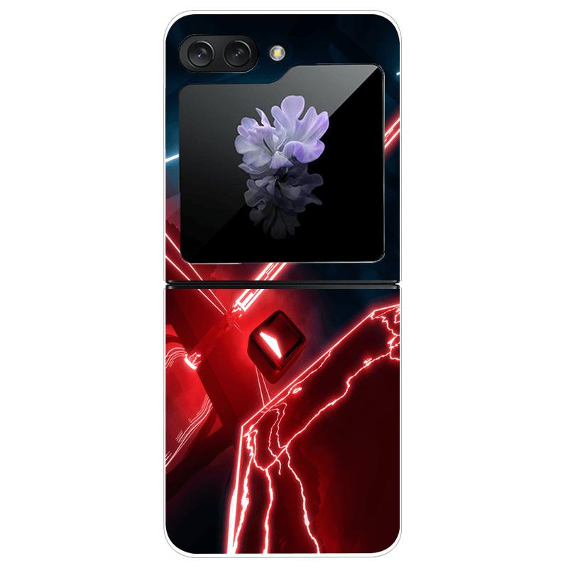 Transparent Case For Samsung Z Flip7 5G Fashion Printing Hard PC Clear Phone Cover For Galaxy Z Flip 7 Protective Fundas Shells