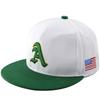 Color Matching Hip-hop Flat-brimmed Baseball Cap A Letter Three-dimensional Embroidery Outdoor Shading and Sun Protection Young Men's and Women's Hip-