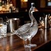 Trójwymiarowy Zwierzęcy Karafka do Whiskey, Dekoracyjna Butelka do Whiskey 350ml, Szklana Butelka na Likier w Kształcie Ptaka, Artystyczna Karafka do Wina Whiskey Likierów Dekoracja Domowego Baru
