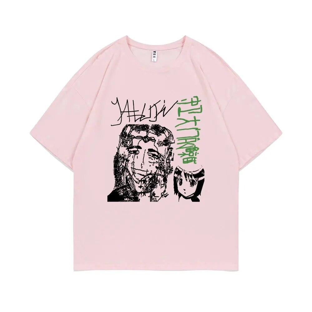 Limited Edition Yabujin T-shirt Summer Short Sleeve Unisex Women Oversized Tshirt Male Vintage Tees Unisex O-collar Cotton T Shirt