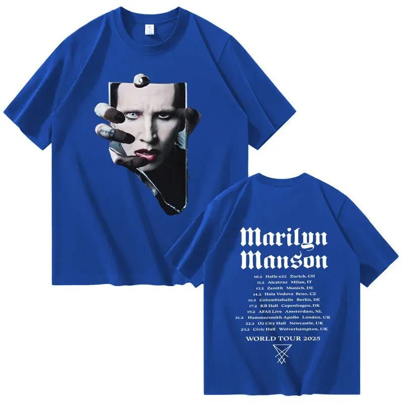 Marilyn Manson 2026 Concert TShirt Unisex Plus Size High Quality Summer Printed Comfortable Fashion Women And Men Tshirts