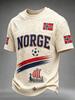T-shirt Grafica Drago Vichingo Norvegese Uomo Donna Stampa 3D Stile Nordico Casual Sportiva Manica Corta Asciugatura Rapida Top Estivo