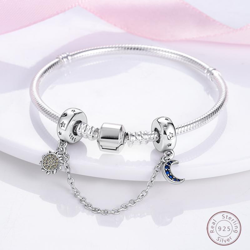 100% Copper Safety Chain Starry Sky Sparkling Zirconia Beads 3Mm Diy Holiday Exquisite Jewelry Gift Making