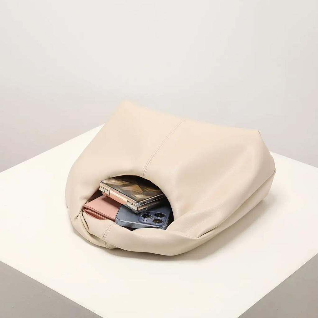 Stylish Twist Square Bag Solid Color Top Clutch Bag Simple And Versatile Commut Premium Durable Quality Useful