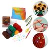 Beginners Crochet Kits DIY Crochet Flower Kits with Crochet Hook, Yarn Balls, Needle, Instructions, Accessories