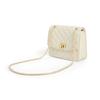 New CHARLES&KEITH PU Shoulder Bag Medium Size Women's Black/Beige /Cream CK2-70782173