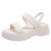 A New Style of Simple and Creamy Thick-soled Beach Shoes for Women