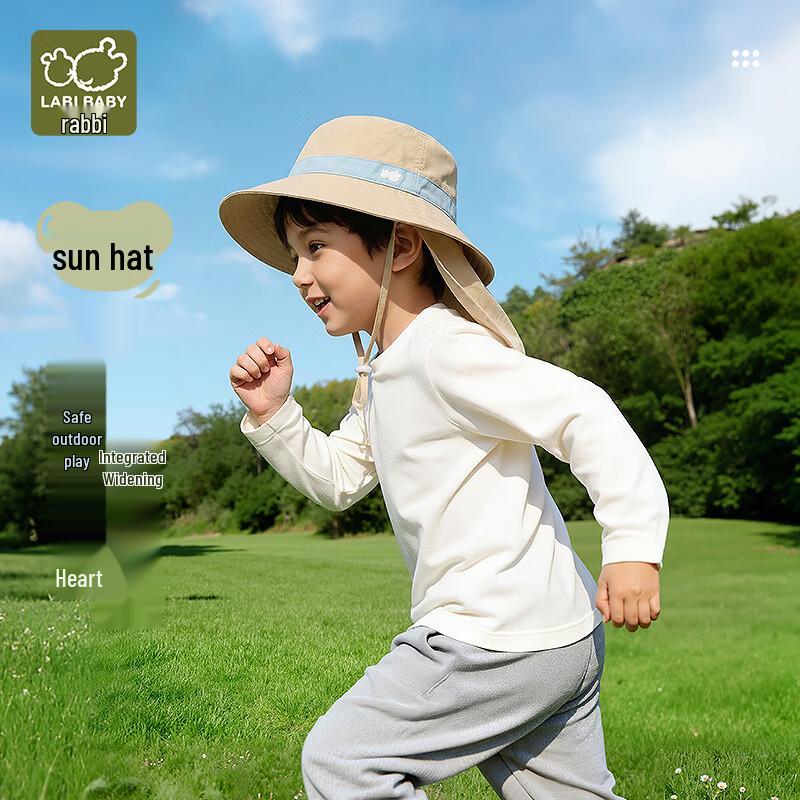 Labby Kids Outdoor Wide-Brim Sun Hat 52