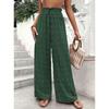 Women's New High Waisted Jacquard Wide Leg Casual Pants