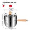 316 stainless steel pot super thick baby food pot stainless steel  soup baby milk  cooking one pot