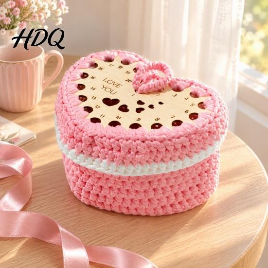 Storage Basket Craft DIY Crochet Kit Handmade Woven Making Set with Kit Yarn & Hook Knitting Desk Organizer for Beginner