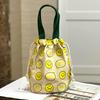 New Canvas Bundle Portable Tote Bag Thermos Cup Braised Cup Protective Bag Thermal Insulation Bucket Bag Handheld Mom Bag