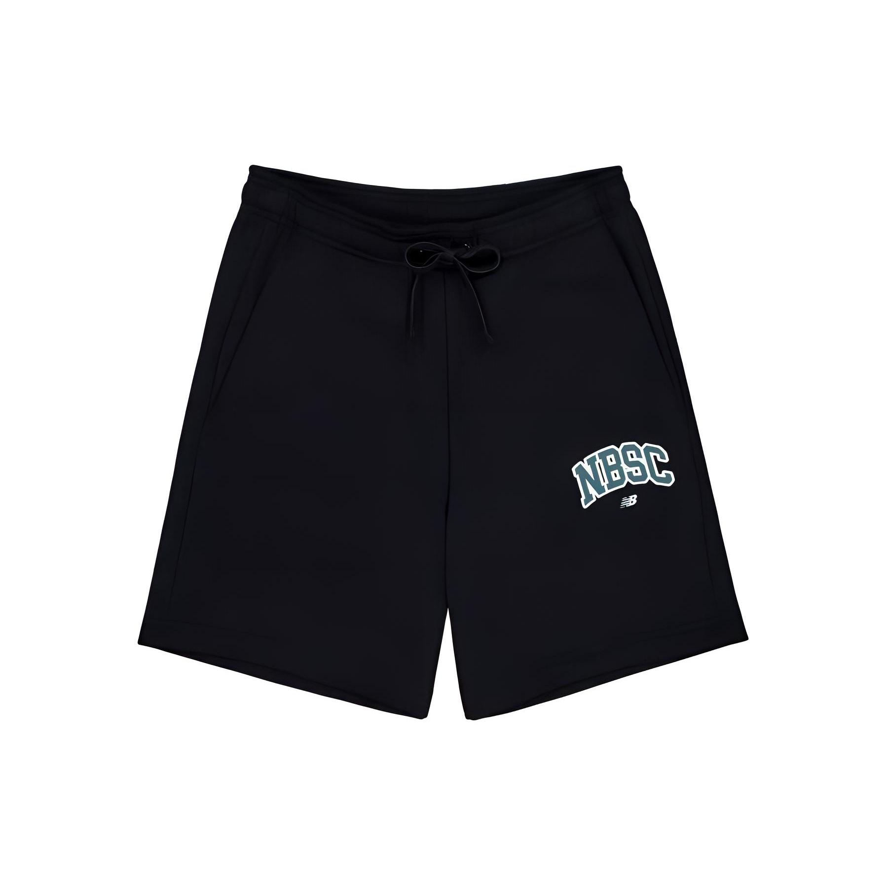 New Balance Athletics Sports Club Cotton Short Asia Sizing  Black  Men s AMS42318-BK L