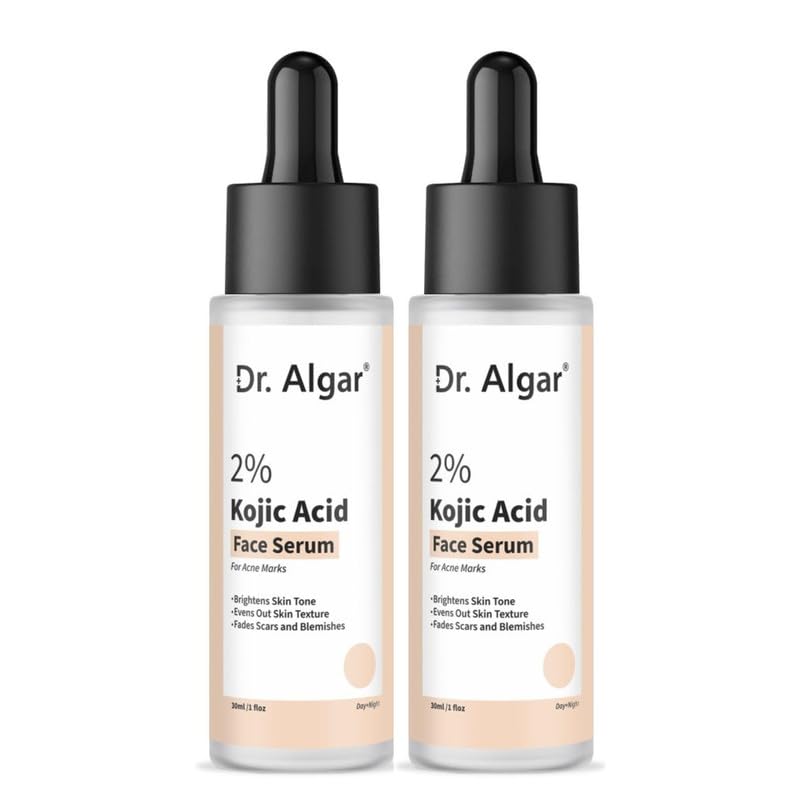 Dr. Algar Kojic Acid Serum 2% for Hyperpigmentation & Uneven Skin Tone | Helps Reduce Dark Spots | Lightweight Formula for Men & Women