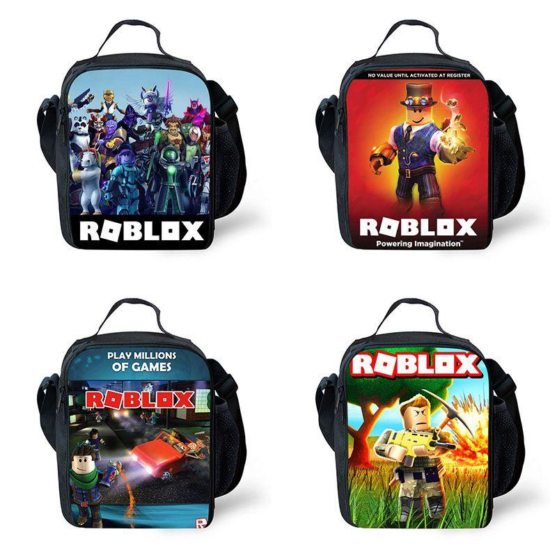 Durable Roblox Thermal Insulated Picnic Lunch Bag With Large Capacity And Easy To Wash