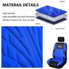 2/5pcs Car Seat Covers Set Universal Fit Most Cars Covers with Tire Track Embroidery Detail Styling Car Seat Protector
