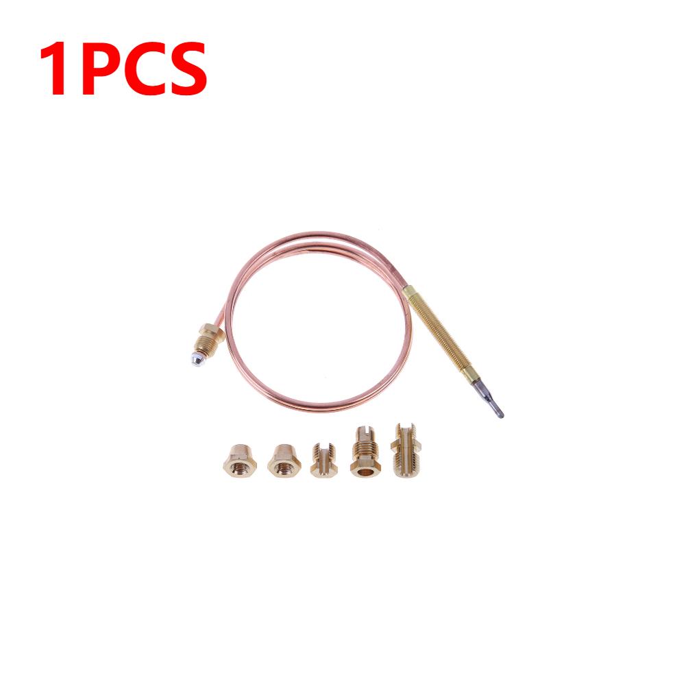 

1-5pcs 60cm 120cm Gas Thermocouple Universal Fireplace Parts with 5 Fixed Parts for Fireplace Gas Stove Heating Burner