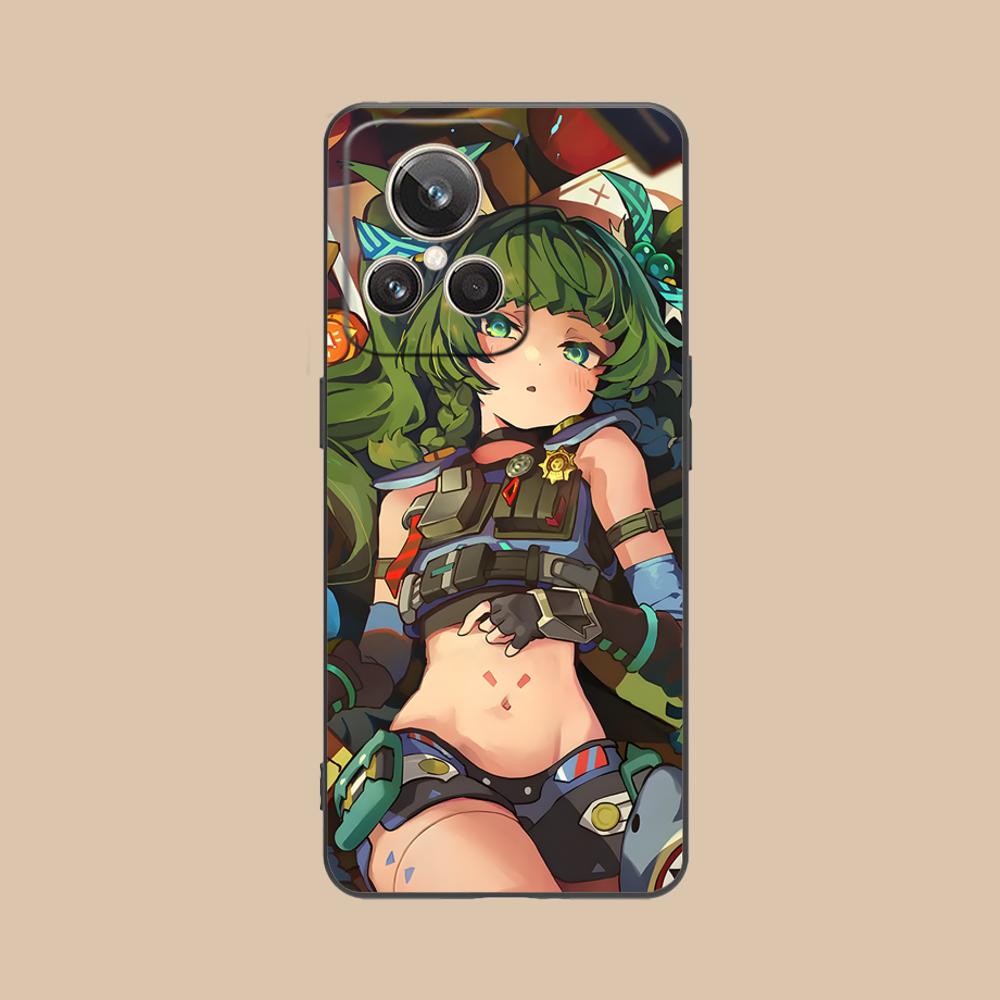 Zenless Zone Zero QingYi Phone Case for Realme 15 14 13 12 11 10 9 Pro Plus T i Lite 5G Colorful Printing Cover Cover Smartphone