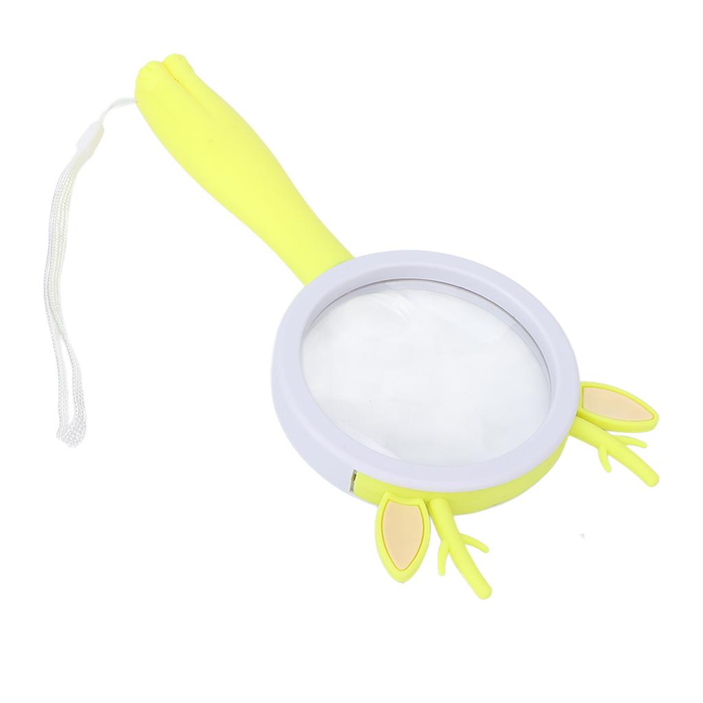 Handheld Magnifier Professional Magnifying Glass for Elder Reading Kids Science Experiment Toys Garden MaintenanceFawn