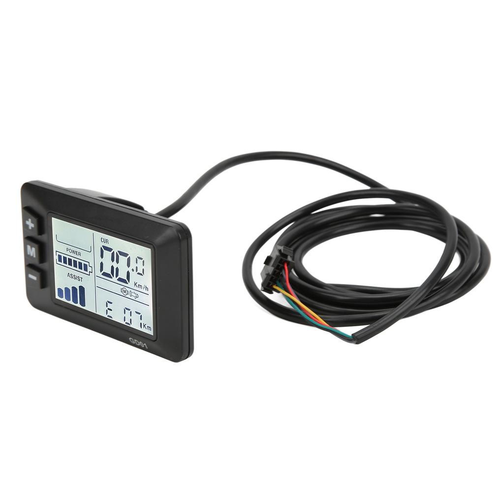 Electric Bicycle Display LCD Meter Bicycle Lithium Battery Modification Accessories 36V 48V Ordinary Connector