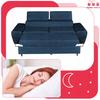 Sofa Couch Bosso Living Room Family Furniture Navy Blue Reg Headrest