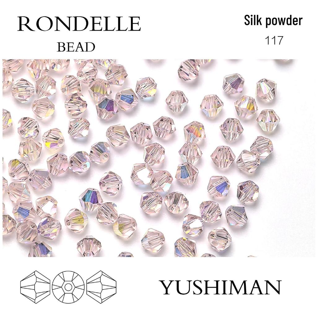 4mm Rhombus Beads - 200 Czech Quality Double Crimp Top Beads for DIY, Shuttle Weaving, and Embroidery