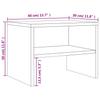 Nightstands 2 pcs Smoked Oak 40 x 30 x 30 cm Engineered Wood