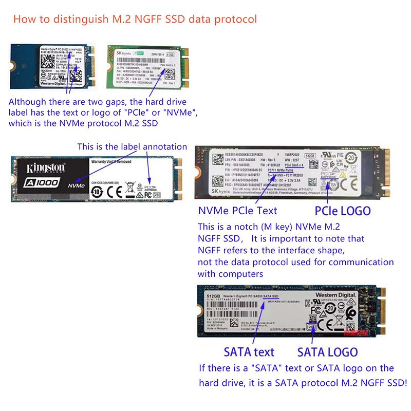 M.2 Ngff Msata Ssd To Sata 3.0 Adapter 2 In 1 Converter Card For Pc Laptop