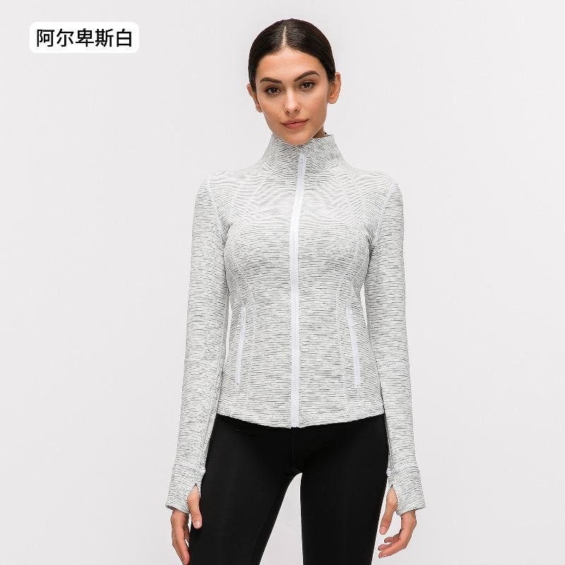 Autumn and Winter New Yoga Sports Jacket Women's Elastic Running Fitness Yoga Clothes Long Sleeves Top Jacket