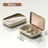 Portable Light-Resistant Daily Medication Organizer with 6 Compartments, Made from Materials Ideal for Outdoor Use or Travel