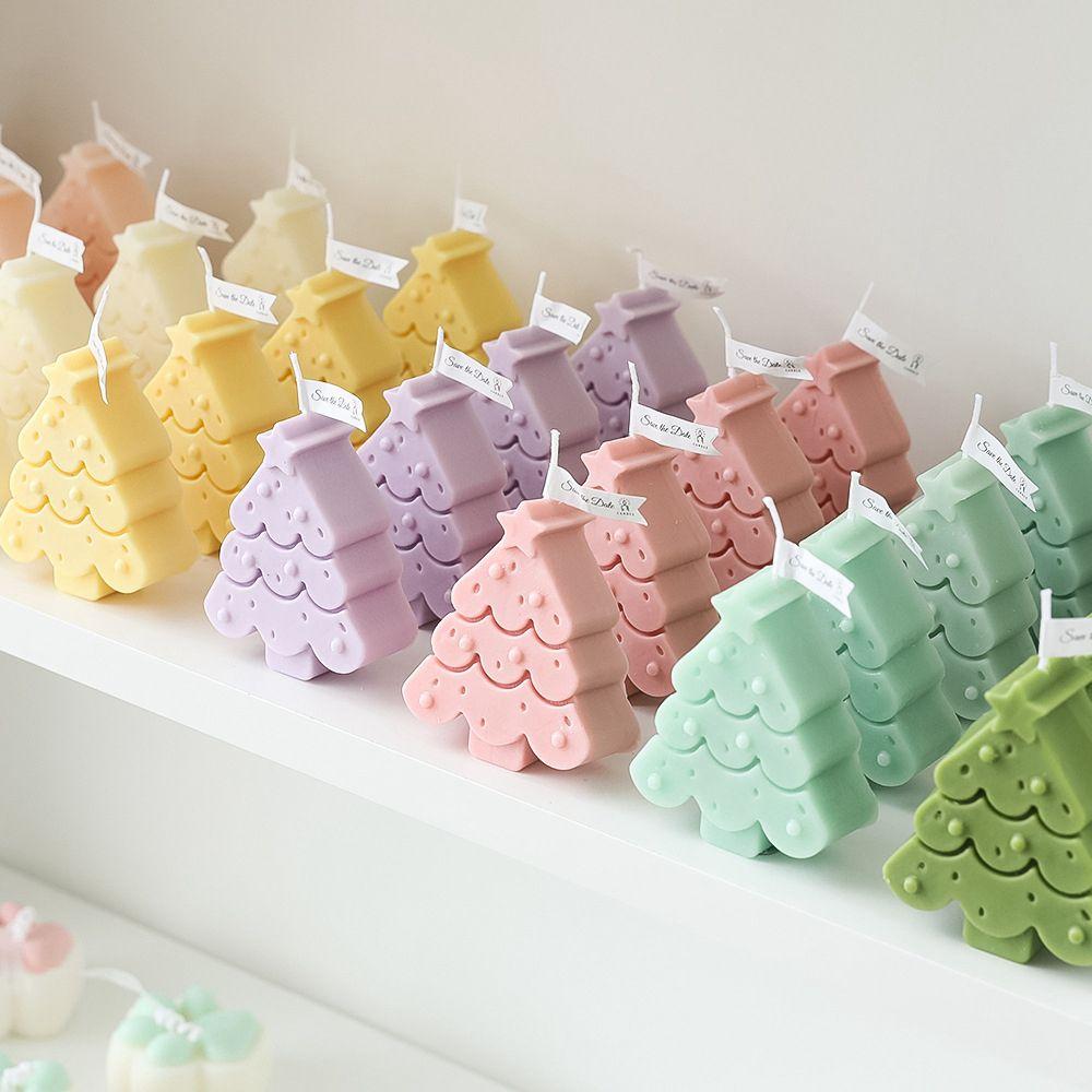 Handmade DIY Crafts Christmas Tree Elk Soap Making Tool Christmas Decor Baking Mould Candle Mold