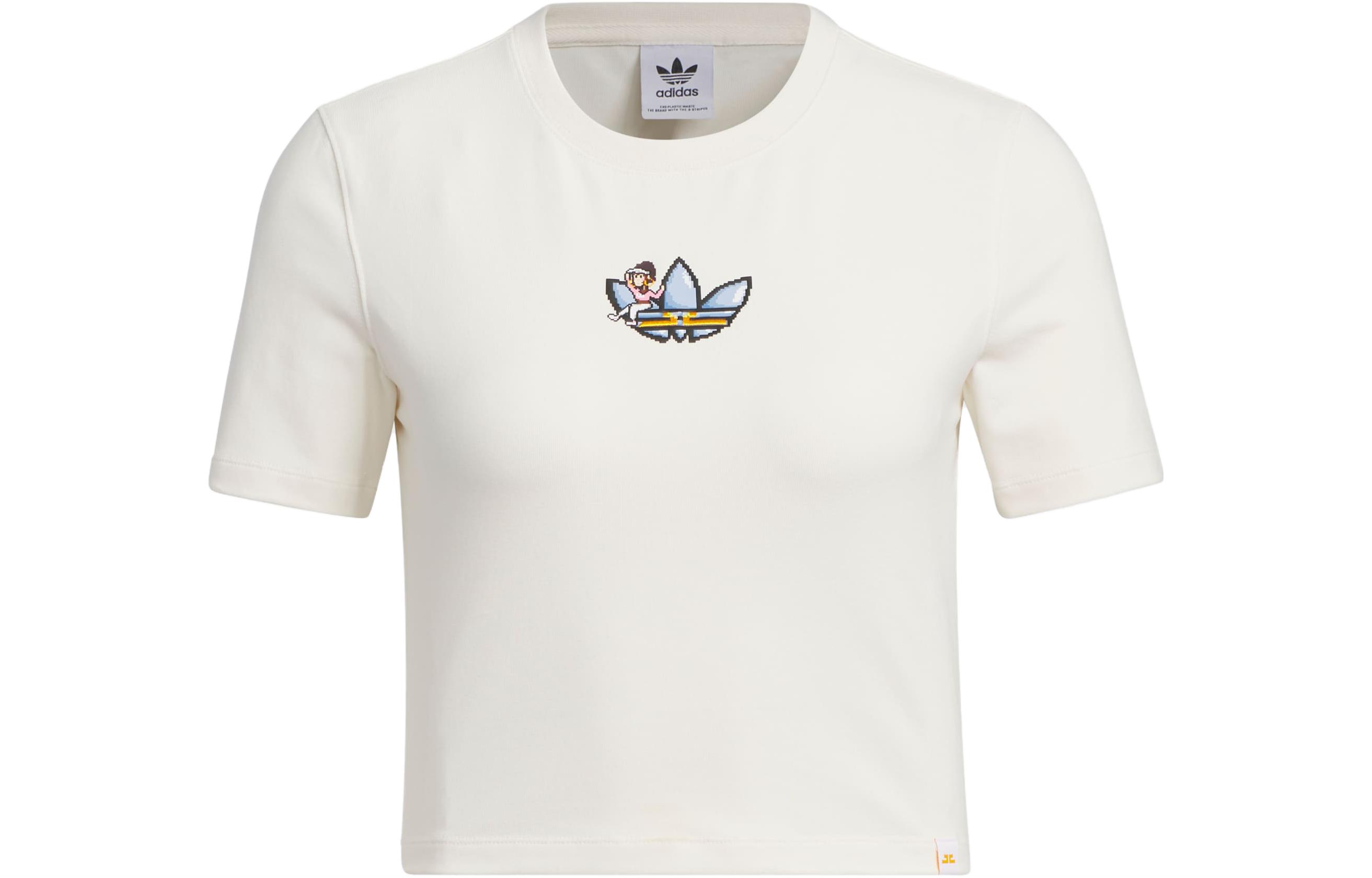 Adidas Originals Monkey Kingdom Crop Top Women s Pink White IP1774 XXS
