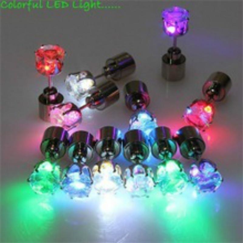 1 Pcs Shining Zircon Earring Creative Fashion Stud Earring Party Carnival Night Birthday Holiday Gift Cool Accessories New