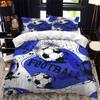 3D Football Print Duvet Cover Queen/King Size Soccer Sport Bedding Set for Boy Kids Gifts Ball Game Theme Quilt Cover Pillowcase